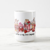 Coffee is My Love Language Couple Mr and Mrs Funky コーヒーマグカップ (中央)