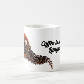Coffee is my love language mug -funny gift コーヒーマグカップ (中央)