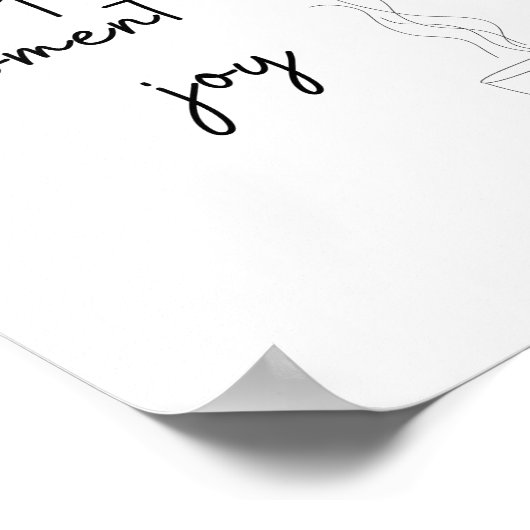 Coffee Is My Quiet Moment of Joy – Minimalist Line ポスター (角)