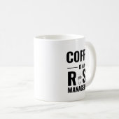 Coffee Is My Risk Management — Trader Mug Design コーヒーマグカップ (正面右)
