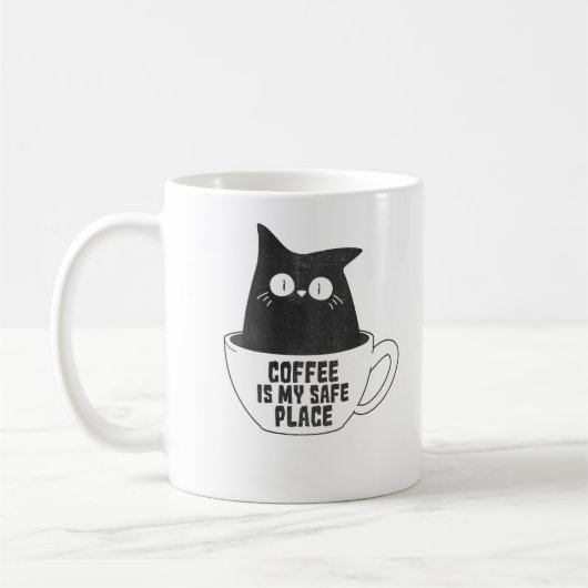  Coffee Is My Safe Place コーヒーマグカップ (左)
