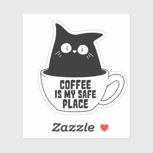 Coffee Is My Safe Place シール (シート)