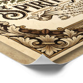 coffee is my spirirt animal ポスター (角)