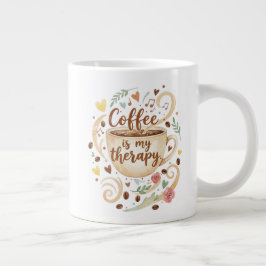 Coffee Is My Therapy 20oz ジャンボコーヒーマグカップ