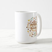 Coffee Is My Therapy Mug Funny Coffee Cup コーヒーマグカップ (正面右)