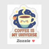 Coffee Is My Universe – Funny Cosmic Coffee Lover シール (シート)