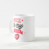 Coffee Is My Valentine - Classic Mug コーヒーマグカップ (正面左)