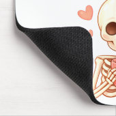 Coffee Is My Valentine Skeleton Valentines Day Cof マウスパッド (コーナー)