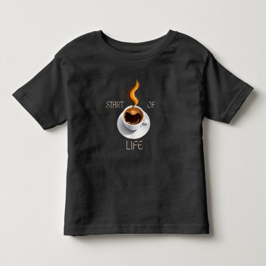 Coffee is Start of Life トドラーTシャツ (正面)