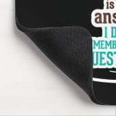 Coffee Is The Answer I Don't Remember The Question マウスパッド (コーナー)