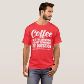 Coffee Ishe Answer I Dont Rememberhe Question boy Tシャツ (正面フル)