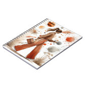 Coffee Journalを使ったファッショナブルな少女 ノートブック (左側)