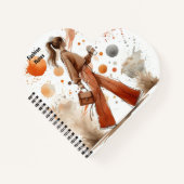 Coffee Journalを使ったファッショナブルな少女 ノートブック (正面)