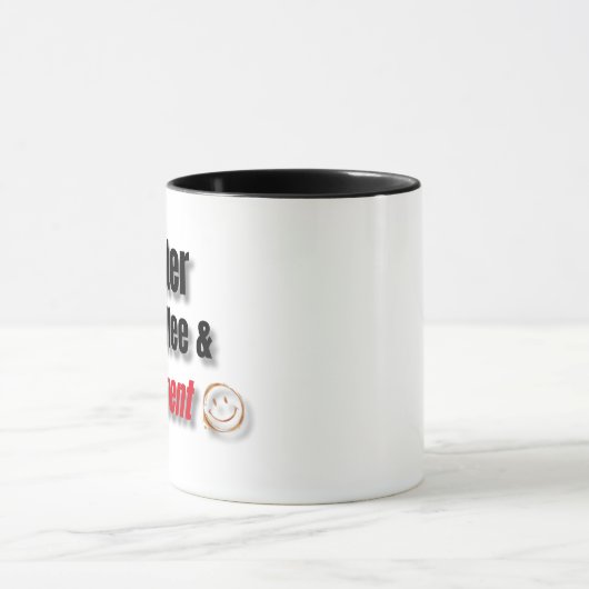 Coffee & Judgment Mug – Funny Sass Gift マグカップ (中央)