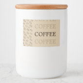 Coffee Label – Retro Coffee Beans フードラベル (正面)