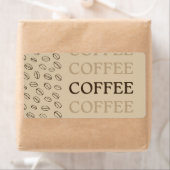 Coffee Label – Retro Coffee Beans ラベル (インサイチュ)