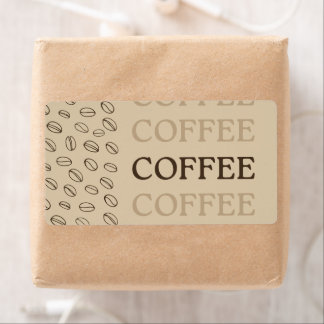 Coffee Label – Retro Coffee Beans ラベル