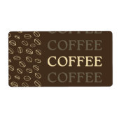 Coffee Label – Retro Coffee Beans ラベル (正面)