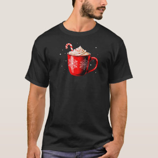 Coffee Late Hot Cocoa Gingerbread Candy Cane Chris Tシャツ