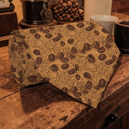 Coffee Latte Lovers Custom Necktie ネクタイ