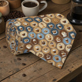 Coffee Latte Lovers Custom Necktie ネクタイ