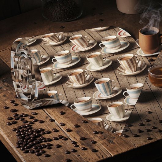 Coffee Latte Lovers Custom Necktie ネクタイ