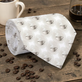 Coffee Latte Lovers Custom Necktie ネクタイ