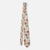 Coffee Latte Lovers Custom Necktie ネクタイ (裏面)