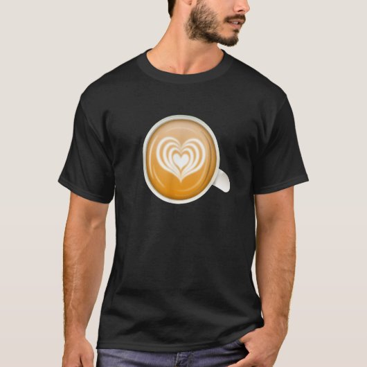 Coffee Latte Macchiato Barista Coffee Beans Coffee Tシャツ (正面)