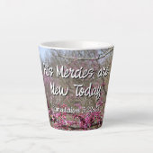 Coffee Latte Mug  His Mercies are New Today  カフェラテマグ (正面)
