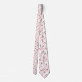 Coffee Latte Pink Custom Necktie ネクタイ (裏面)