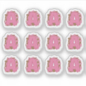 Coffee Letter A: Monogram Initial Sheet シール (正面)