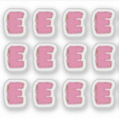Coffee Letter E: Monogram Initial Sheet シール (正面)