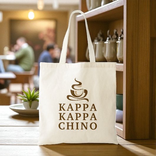 Coffee Life Funny Kappa Kappa Chino トートバッグ