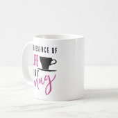 Coffee Life Quote  Mug コーヒーマグカップ (正面左)