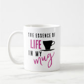 Coffee Life Quote  Mug コーヒーマグカップ (左)