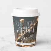 coffee_logoフィールドで全てが正常に動作する 紙コップ (裏面)