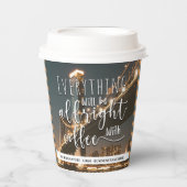 coffee_logoフィールドで全てが正常に動作する 紙コップ (正面)