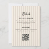 Coffee Love Brewing Bridal Shower Invitation 招待状 (裏面)