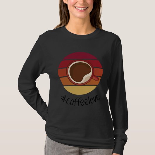 Coffee Love Coffee Arabica Beans Barista Roasting Tシャツ (正面)