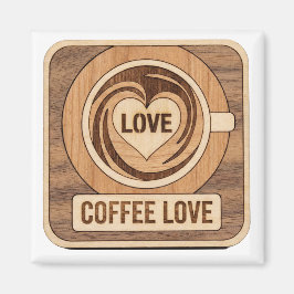 Coffee Love, Heart マグネット