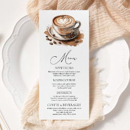 Coffee Love is Brewing Bridal Shower メニュー
