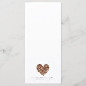 Coffee Love is Brewing Bridal Shower メニュー (裏面)