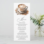 Coffee Love is Brewing Bridal Shower 招待状 (スタンド正面)