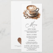 Coffee Love is Brewing Bridal Shower 招待状 (正面/裏面)
