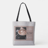 Coffee LOVE Repeat - モダンなコーヒー愛好家へのギフト トートバッグ (裏面)