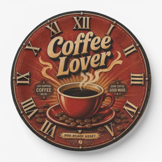 Coffee Lover ペーパープレート (正面)