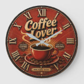 Coffee Lover ラージ壁時計 (正面)