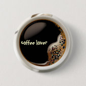 Coffee Lover 缶バッジ (正面)