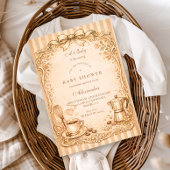 Coffee Lover Baby Shower 招待状